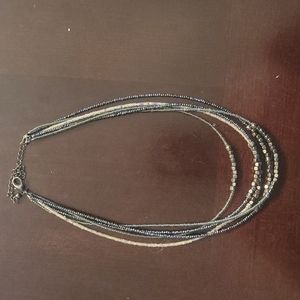 Black Beaded Necklace